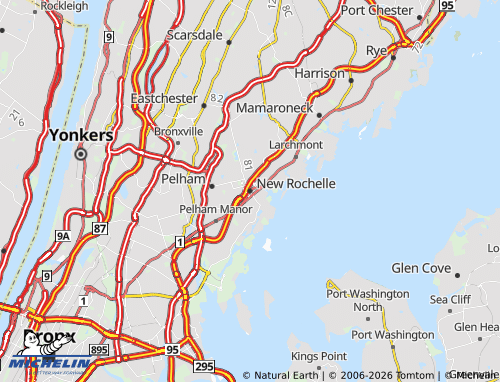 Mapa MICHELIN New Rochelle - ViaMichelin