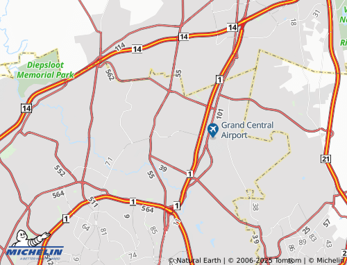 MICHELIN Carlswald Estate map - ViaMichelin
