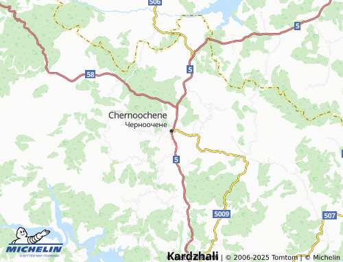 MICHELIN Chernoochene map - ViaMichelin