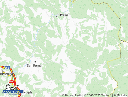 MICHELIN Vallo (Santa Mariña) map - ViaMichelin