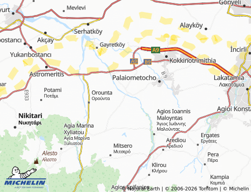Carte MICHELIN Meniko - ViaMichelin