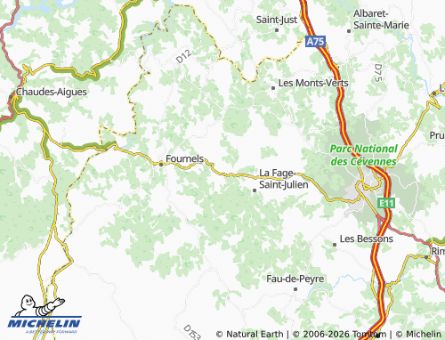 MICHELIN Termes map - ViaMichelin