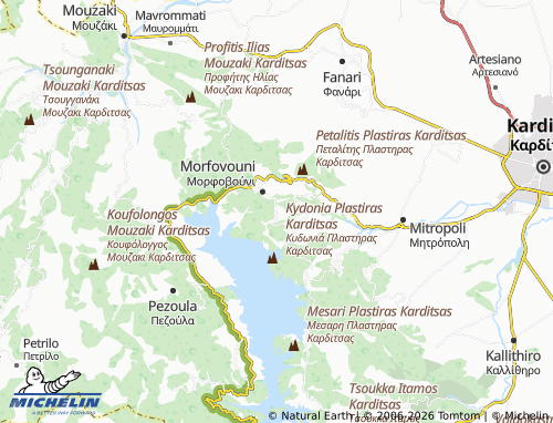 MICHELIN Mesenikolas map - ViaMichelin