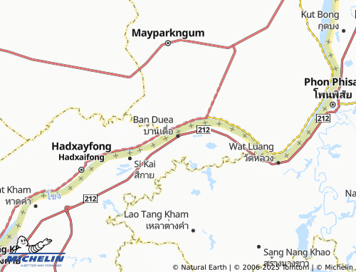 MICHELIN Ban Duea map - ViaMichelin