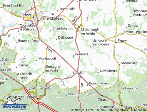 Mappa MICHELIN Boubiers - ViaMichelin