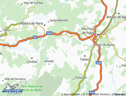 MICHELIN Pinduradouro map - ViaMichelin