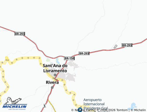 Mapa MICHELIN Quilômetro Cinco - ViaMichelin