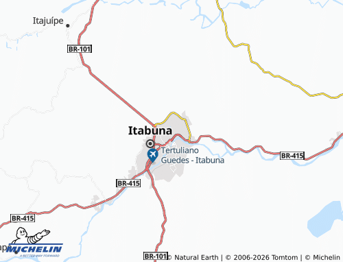Carte MICHELIN Caixa d'Água - ViaMichelin