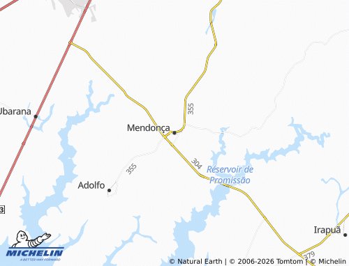 MICHELIN Mendonça map - ViaMichelin