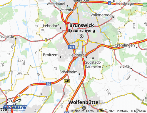 Mapa MICHELIN Gartenstadt - ViaMichelin