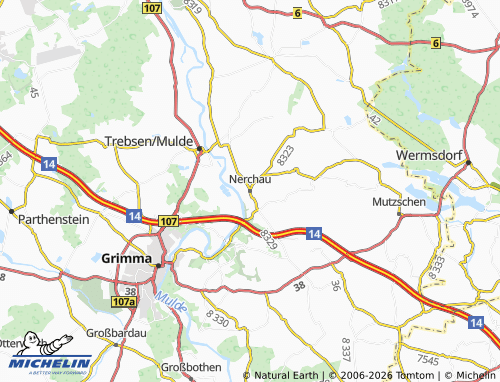 MICHELIN Nerchau map - ViaMichelin