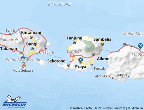 MICHELIN West Nusa Tenggara map - ViaMichelin