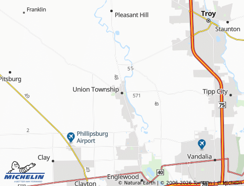Mappa MICHELIN Union Township - ViaMichelin