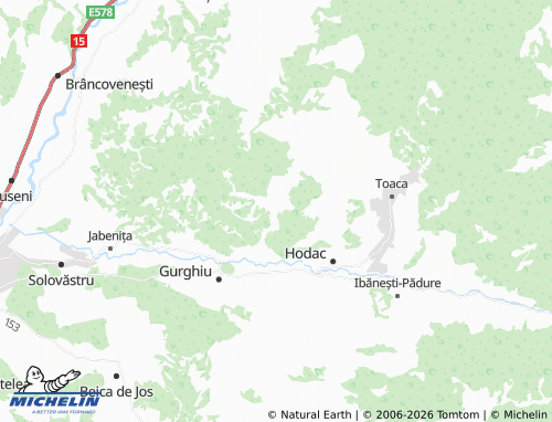 MICHELIN Păuloaia map - ViaMichelin