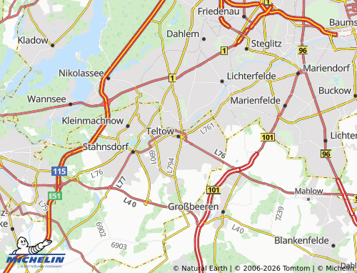 MICHELIN-Landkarte Teltow - ViaMichelin