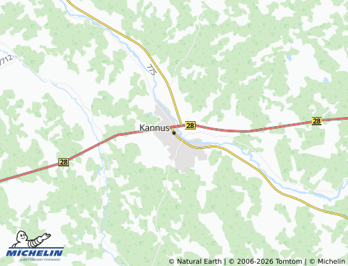 MICHELIN Kannus map - ViaMichelin