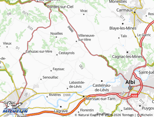 MICHELIN Castanet map - ViaMichelin
