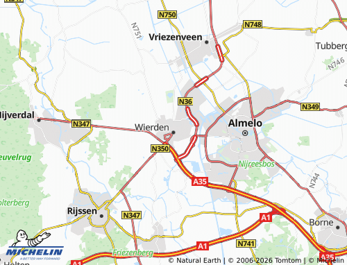 MICHELIN Wierden map - ViaMichelin