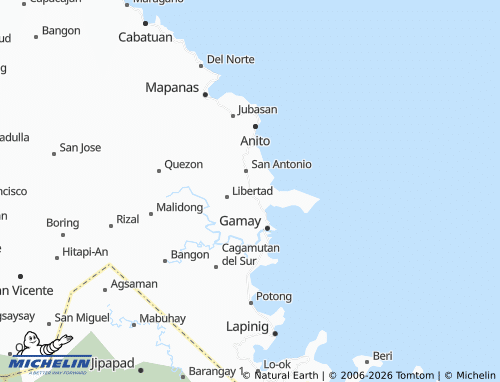 MICHELIN Cabarasan map - ViaMichelin