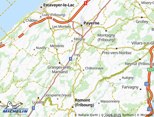 MICHELIN Trey map - ViaMichelin