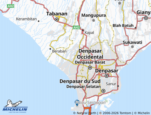 MICHELIN Kuta Utara map - ViaMichelin