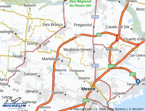 Mapa MICHELIN Pizzato - ViaMichelin