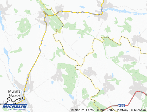 Mappa MICHELIN Kruhy - ViaMichelin