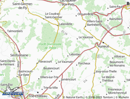 MICHELIN-Landkarte Montcornet - ViaMichelin