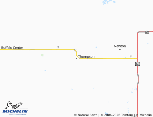 Carte MICHELIN Thompson - ViaMichelin