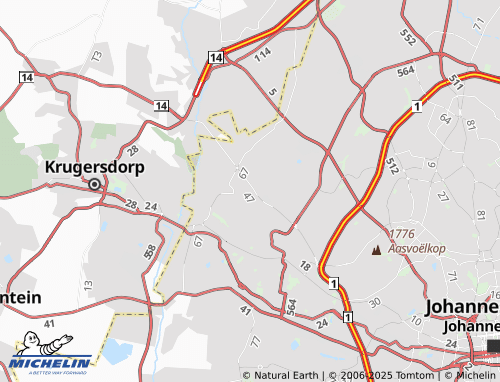 MICHELIN Little Falls Extension 11 map - ViaMichelin