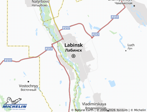 MICHELIN-Landkarte Labinsk - ViaMichelin