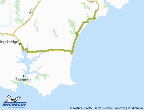 MICHELIN Torcross map - ViaMichelin