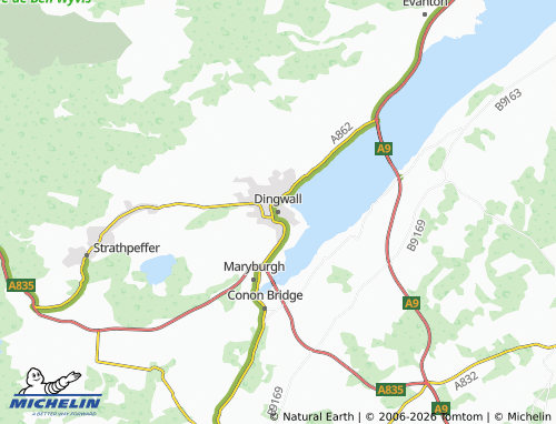 Mappa MICHELIN Dingwall - ViaMichelin