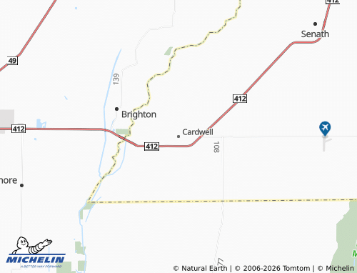 Mapa MICHELIN Cardwell - ViaMichelin