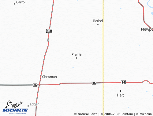 Kaart MICHELIN Prairie - ViaMichelin