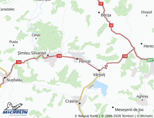 Mappa MICHELIN Pericei - ViaMichelin