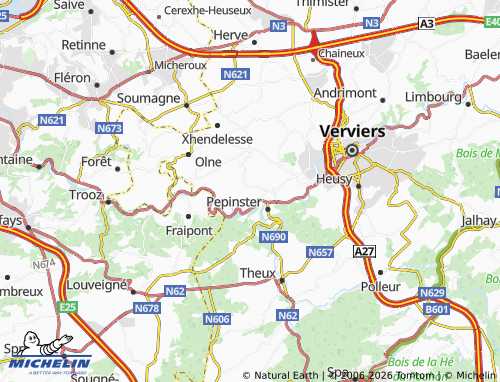 Kaart MICHELIN Cornesse - ViaMichelin