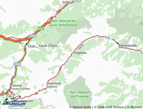 Mappa MICHELIN Pragelato - ViaMichelin