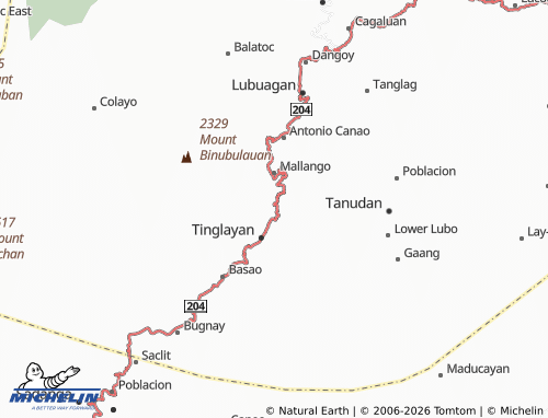 MICHELIN Bangad Centro map - ViaMichelin