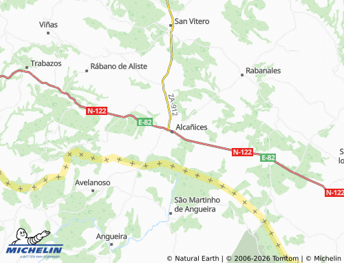 MICHELIN Alcañices map - ViaMichelin