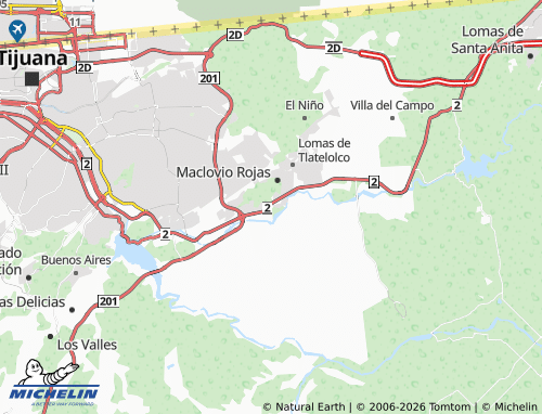Mapa MICHELIN Rancho el Refugio - ViaMichelin
