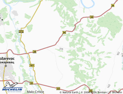 Mapa MICHELIN Beranje - ViaMichelin