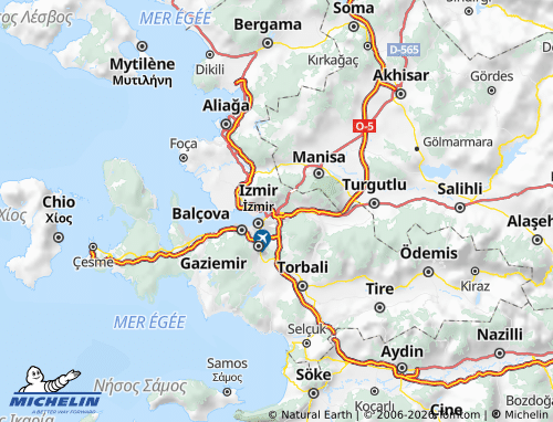 Mappa MICHELIN Bornova - ViaMichelin
