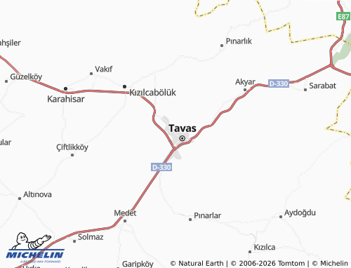 Mappa MICHELIN Yaka - ViaMichelin
