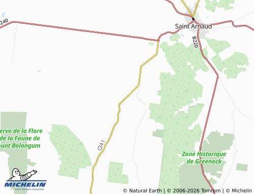 MICHELIN Beazleys Bridge map - ViaMichelin
