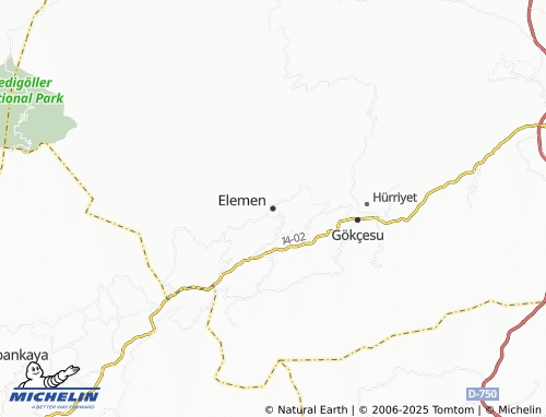MICHELIN Elemen map - ViaMichelin
