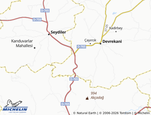 Kaart MICHELIN Sarıyonca - ViaMichelin