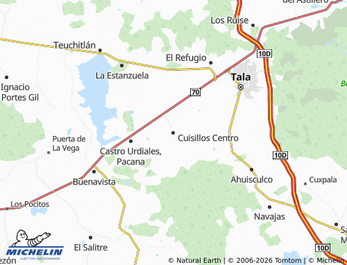 Mapa MICHELIN Cuisillos Centro - ViaMichelin
