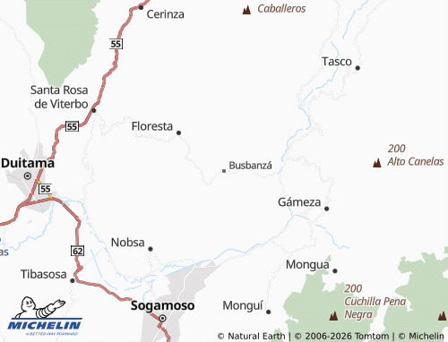MICHELIN Busbanzá map - ViaMichelin