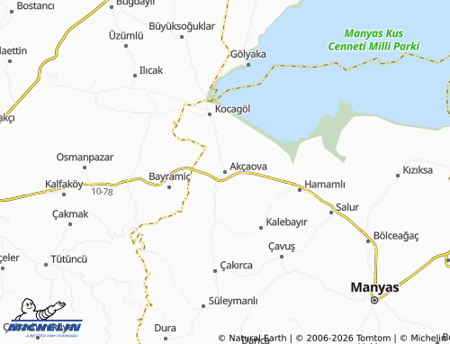 Mappa MICHELIN Akçaova - ViaMichelin